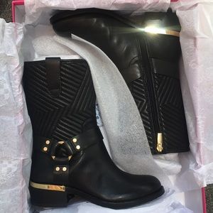 Vince Camuto Waldan Leather Moto Boots